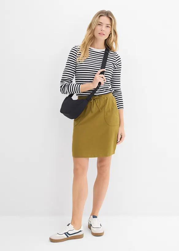 Stretch-Rock aus Bio-Baumwolle mit Stretch, bonprix