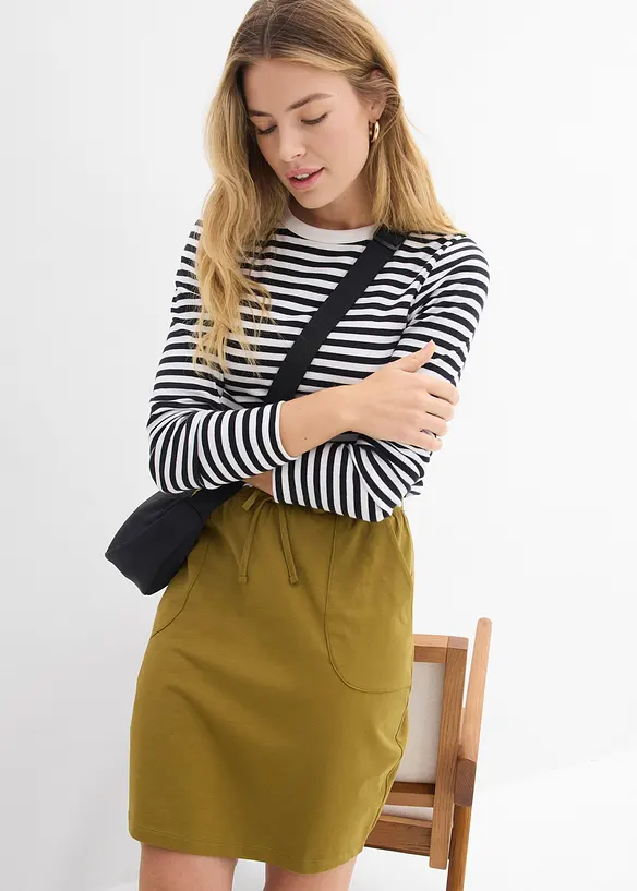 Stretch-Rock aus Bio-Baumwolle mit Stretch, bonprix