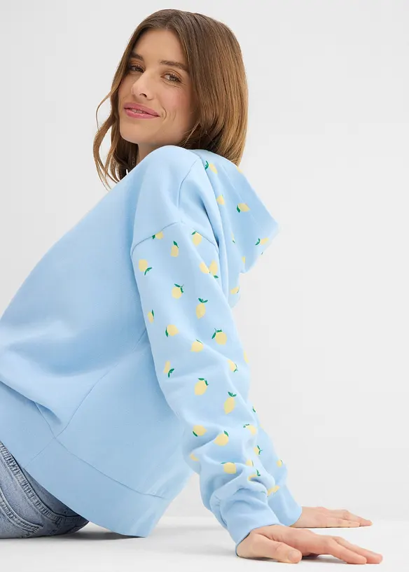 Weiter Hoodie aus reiner Bio-Baumwolle, bonprix