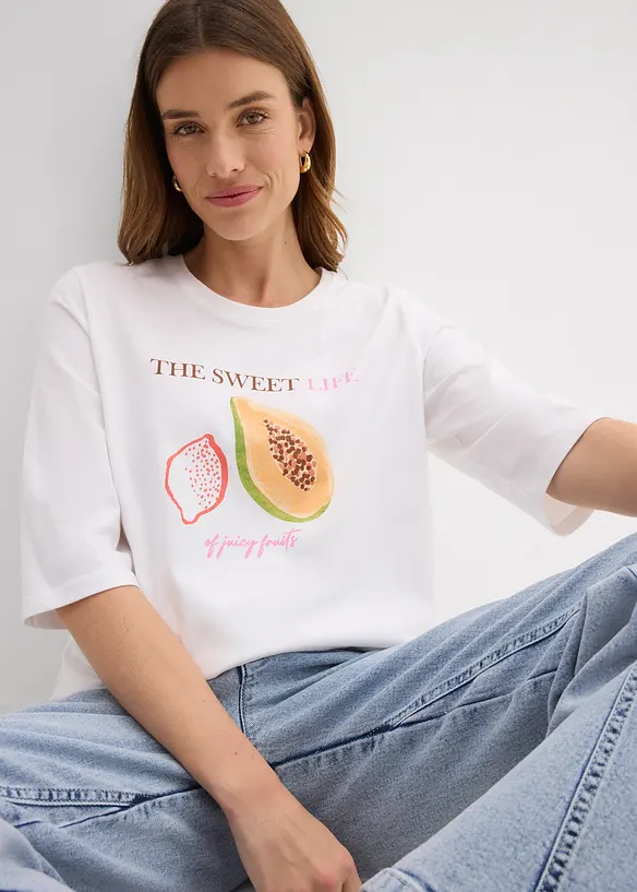 T-Shirt aus reiner Bio-Baumwolle, bonprix