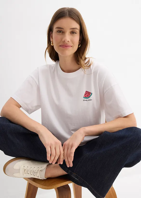 Oversize-Shirt aus reiner Bio-Baumwolle, bonprix