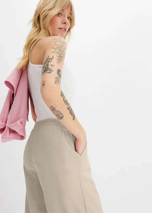 Palazzo-Hose aus Leinen, bonprix
