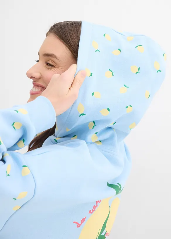 Weiter Hoodie aus reiner Bio-Baumwolle, bonprix