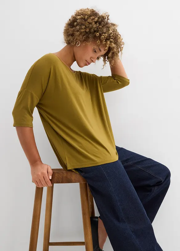 Boxy-Shirt aus softem Viskose-Mix, bonprix
