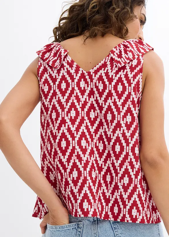 Blusentop aus flie&szlig;ender Viskose, bonprix