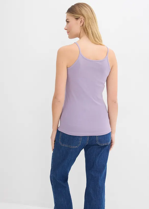 Spaghettitr&auml;ger-Top aus reiner Baumwolle (3er Pack), bonprix