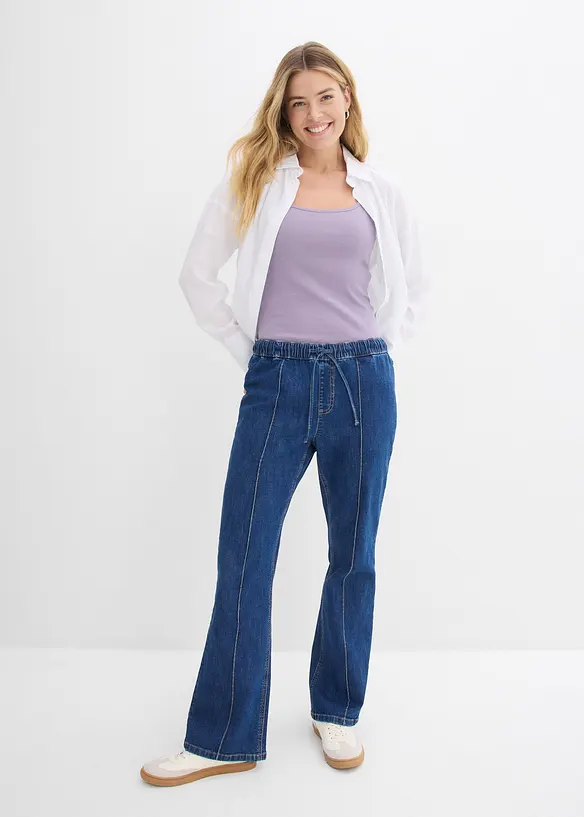 Spaghettitr&auml;ger-Top aus reiner Baumwolle (3er Pack), bonprix