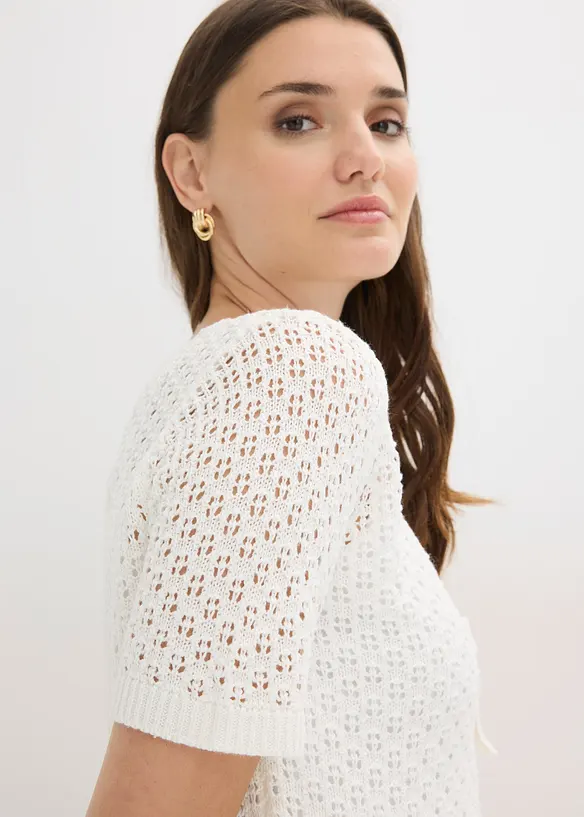 Pull ajour&eacute;, bonprix