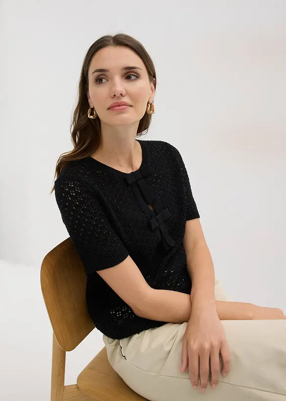 Pull ajour&eacute;, bonprix