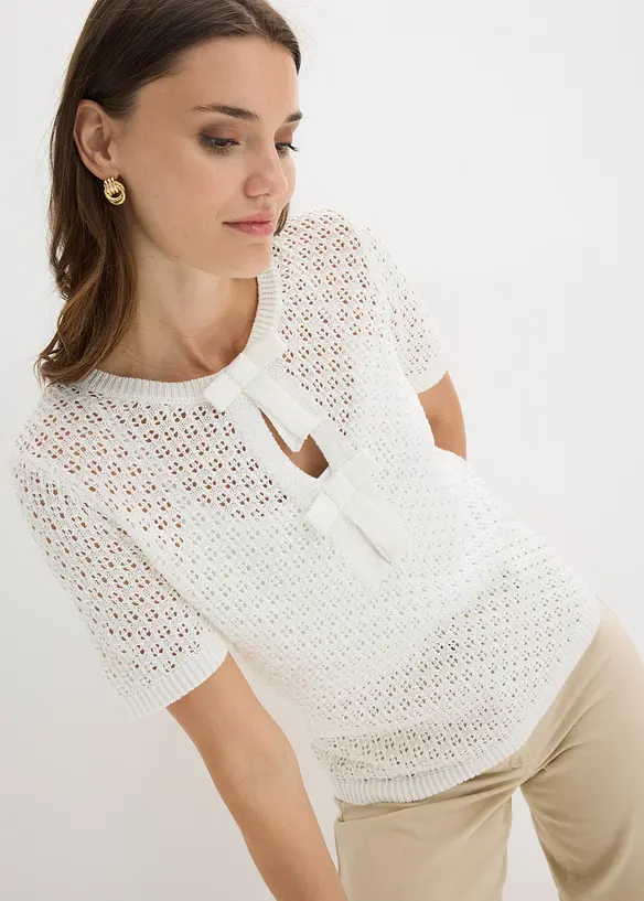 Pull ajour&eacute;, bonprix