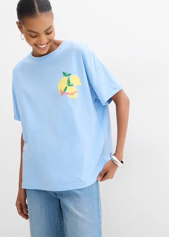 Oversize-Shirt aus reiner Bio-Baumwolle, bonprix