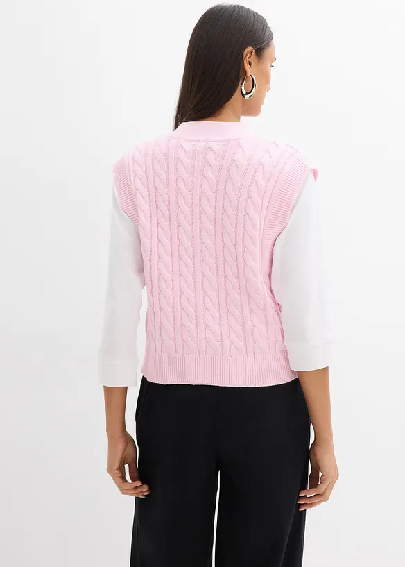 Gilet sans manches en maille, bonprix