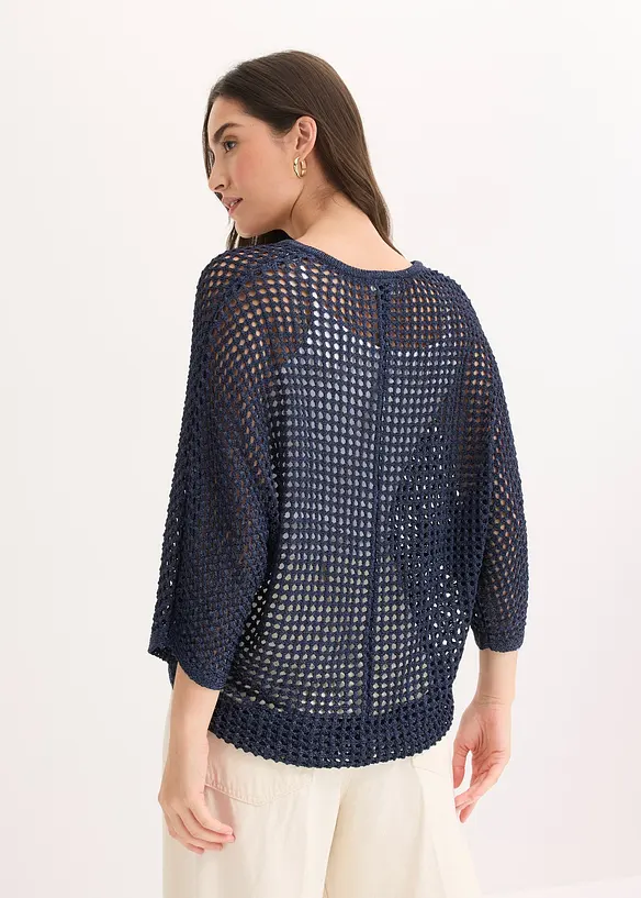 Ajour-Strickjacke, bonprix