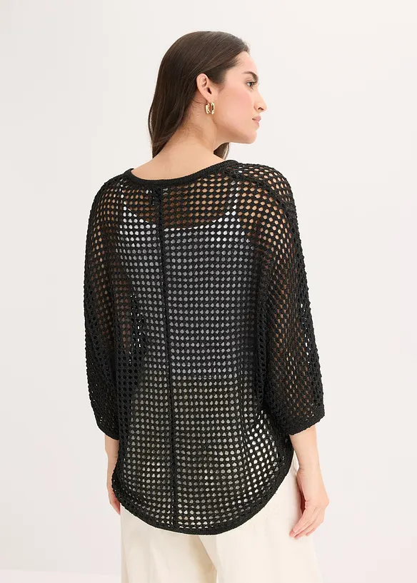 Ajour-Strickjacke, bonprix