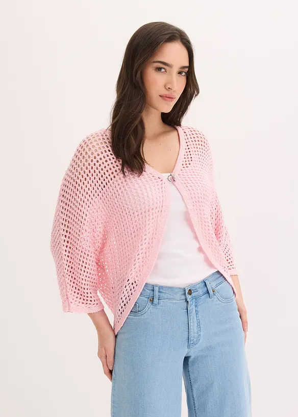 Ajour-Strickjacke, bonprix