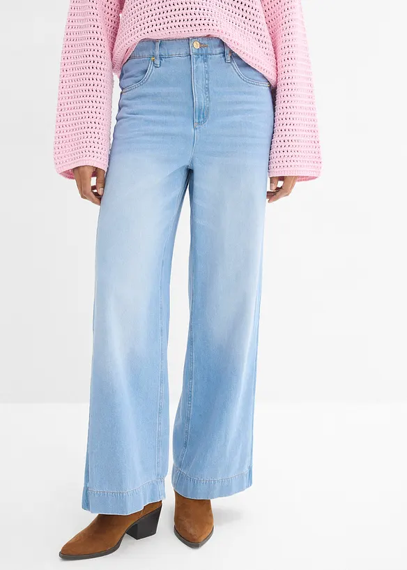 Jean large taille haute, bonprix