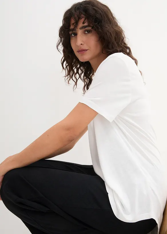 Longshirt aus softer Viskose, bonprix