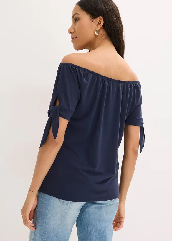 Carmenshirt mit Bindedetail, bonprix