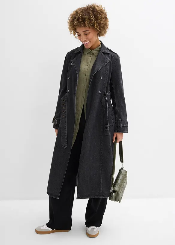 Oversize Musselin-Longbluse, bonprix