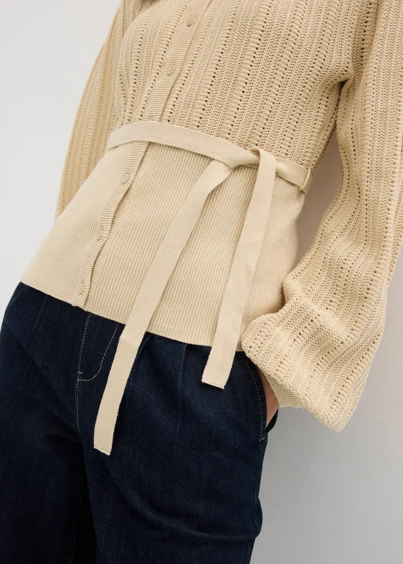 Pull ajour&eacute;, bonprix
