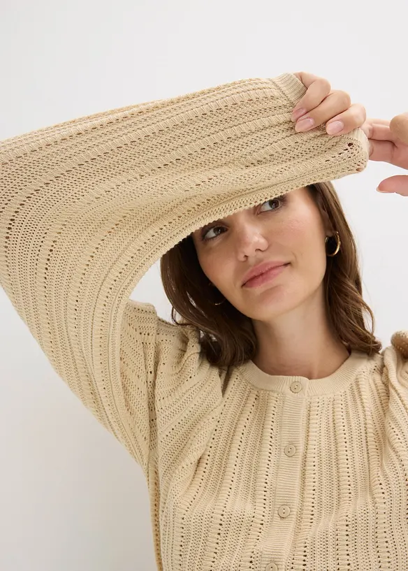 Pull ajour&eacute;, bonprix