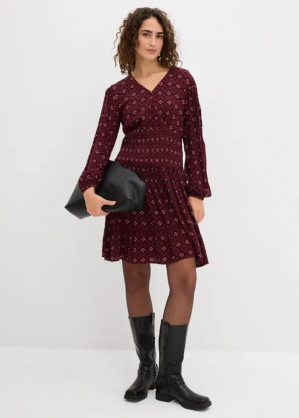 Minikleid aus flie&szlig;ender Viskose, bonprix