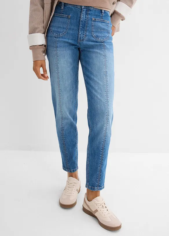 Mom-Jeans High Waist, cropped, bonprix