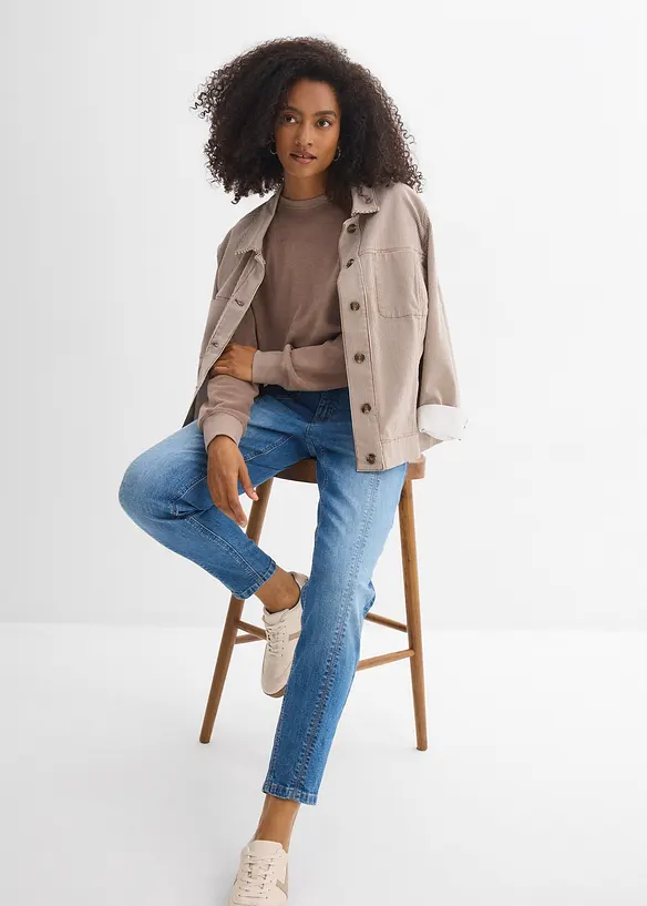 Mom-Jeans High Waist, cropped, bonprix