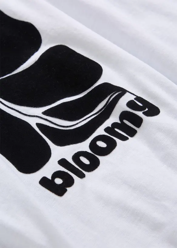 T-shirt en coton &agrave; base smock&eacute;e, bonprix