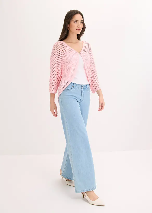 Ajour-Strickjacke, bonprix