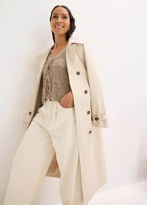 Ajour-Strickjacke zum Binden, bonprix