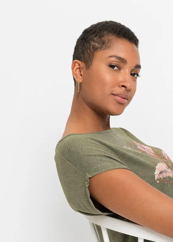 T-Shirt aus softem Viskose-Mix, bonprix