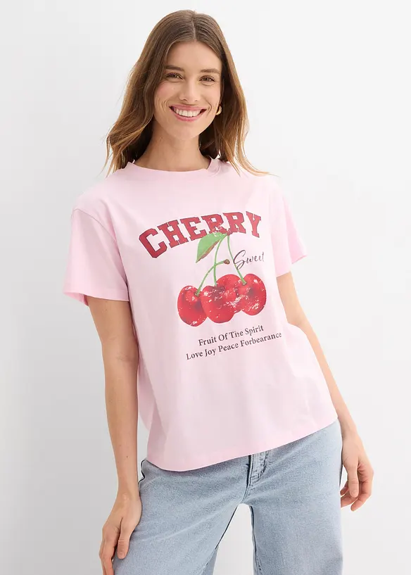 T-Shirt aus reiner Bio-Baumwolle, bedruckt, bonprix