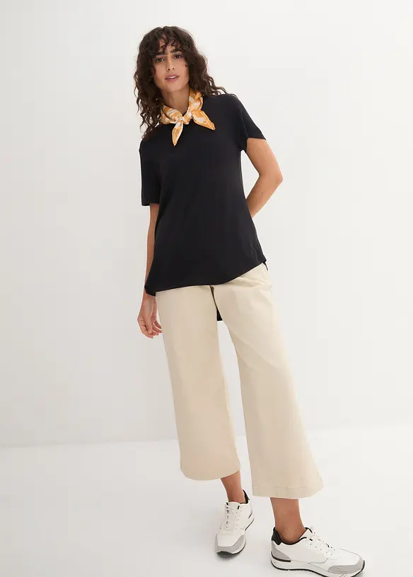 T-shirt long en viscose douce, bonprix