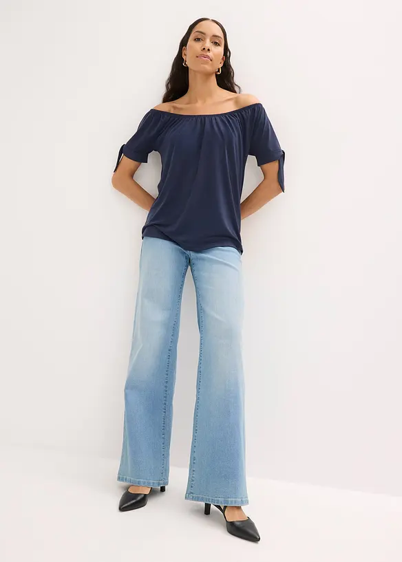 Carmenshirt mit Bindedetail, bonprix