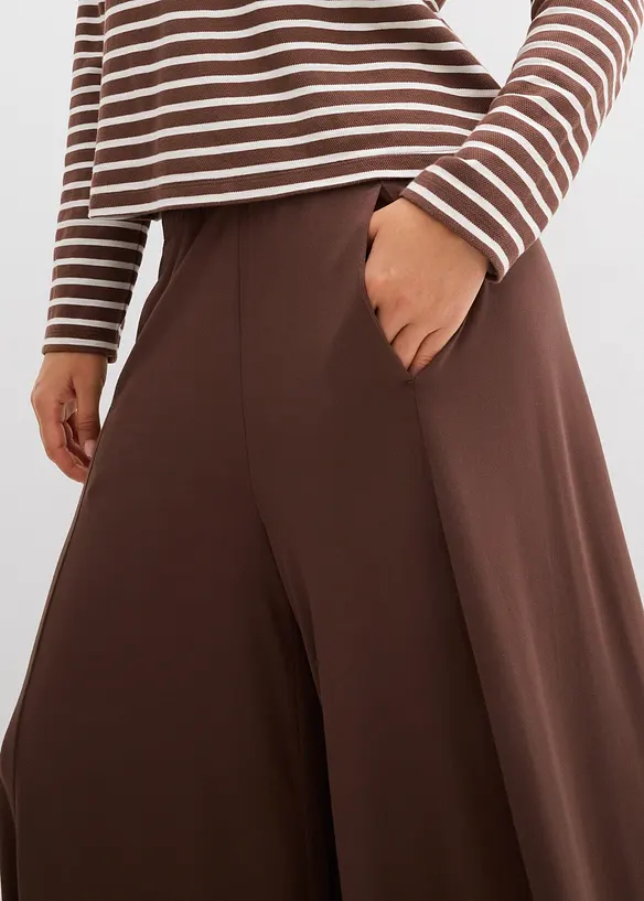 Jersey-Culotte mit weitem Bein, bonprix