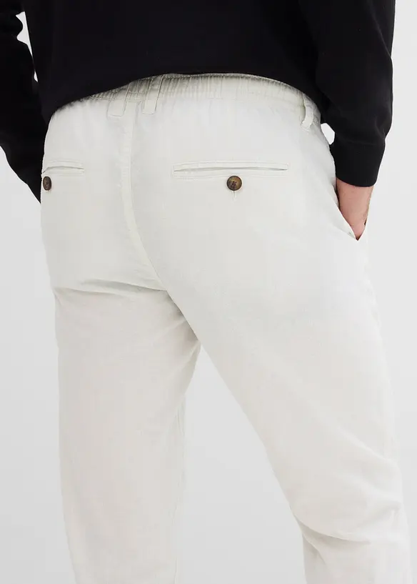 Pantalon chino l&eacute;ger, regular, droit, bonprix