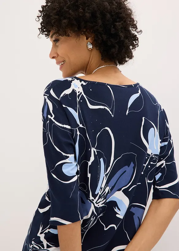 Shirt mit Fledermaus&auml;rmel und floralem Druck, bonprix