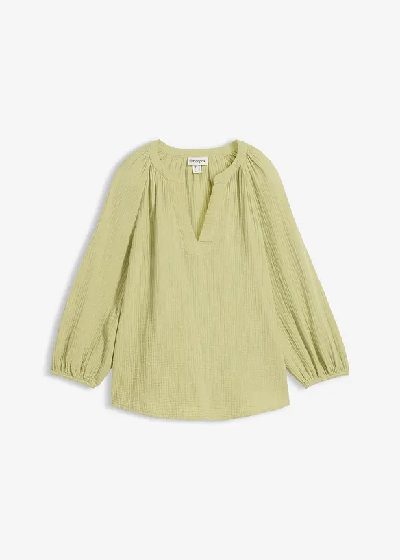 Oversize-Bluse aus Musselin, bonprix