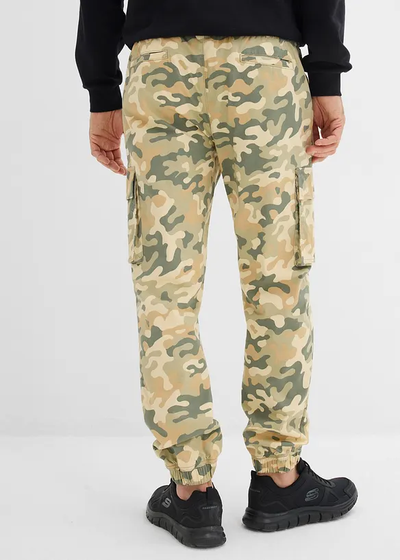 Pantalon jogger cargo droit, regular, bonprix