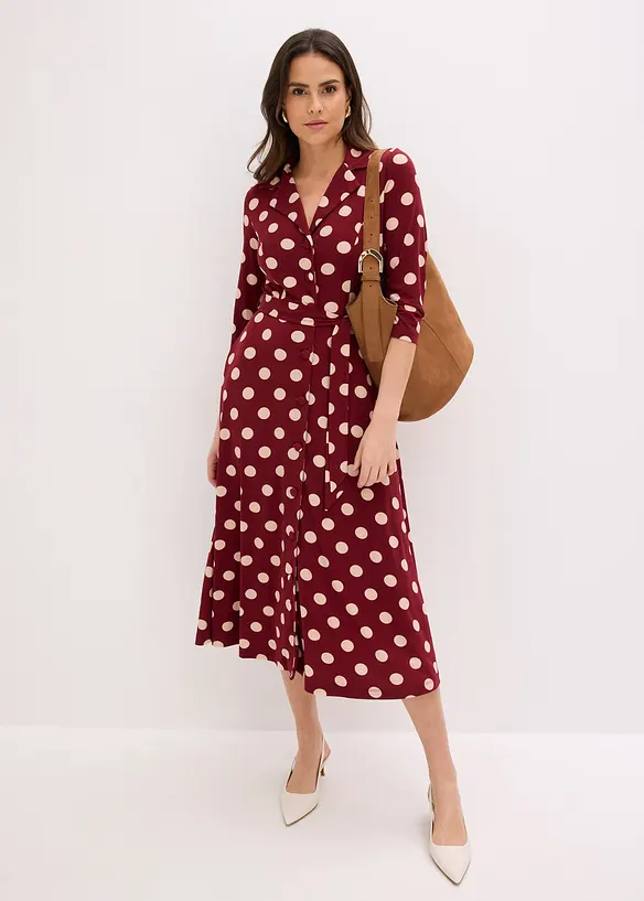 Robe-chemise avec lien &agrave; nouer (ens. 2 pces.), bonprix
