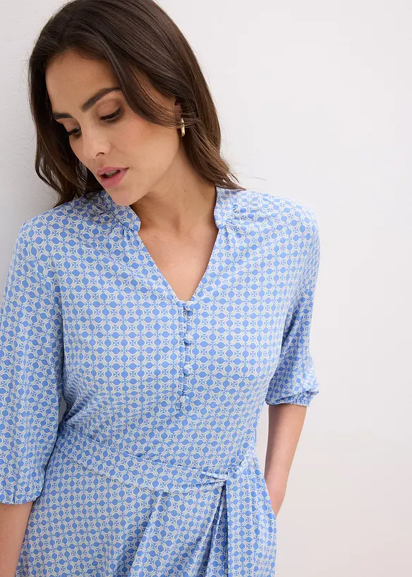 Jersey-Blusenkleid mit Bindeband (2.tlg-Set), bonprix