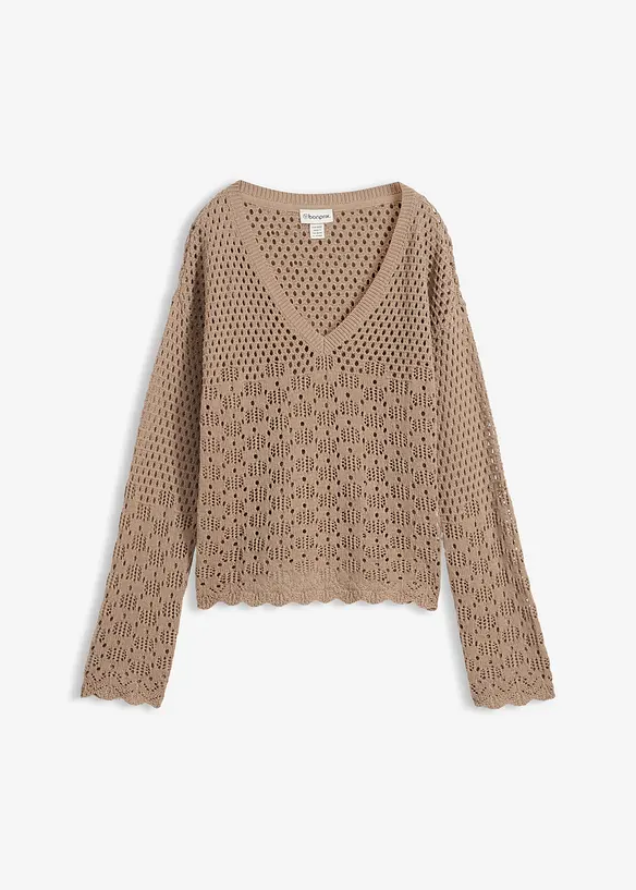 Leichter Ajour-Pullover, bonprix
