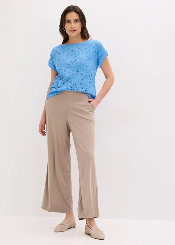 Shirt mit Lochspitze, bonprix