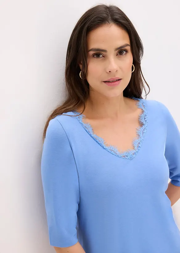 Shirt mit Spitze, bonprix