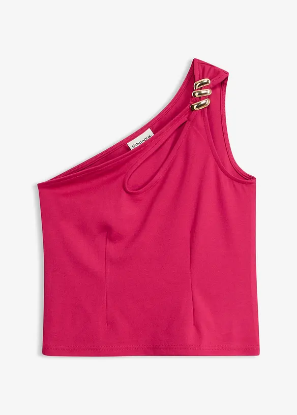 One-Shoulder-Top mit Schmuck-Detail, bonprix