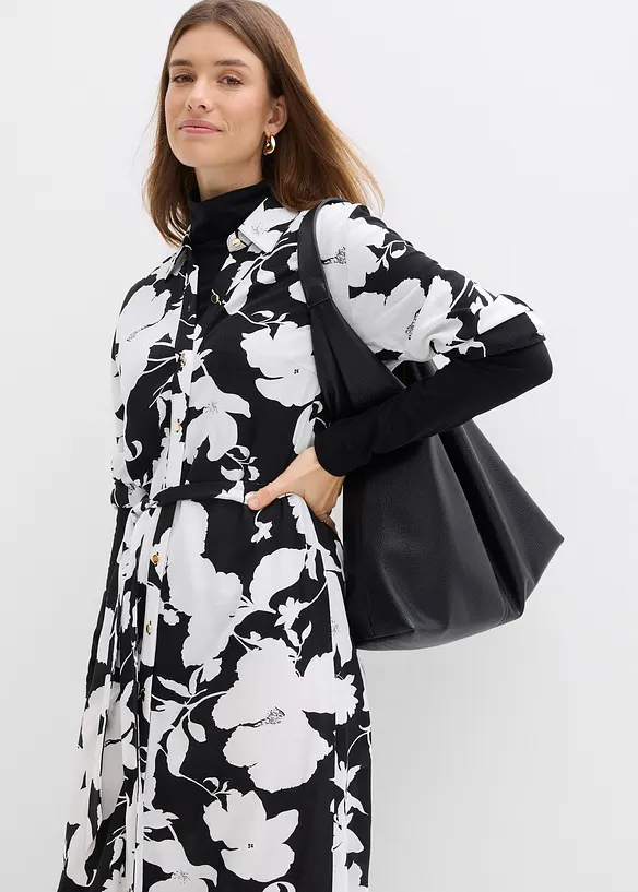 Robe-chemise en viscose fluide, bonprix