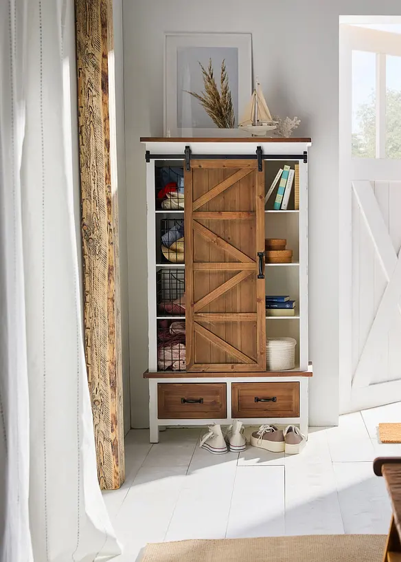 Vorhang mit gewebten Streifen (1er Pack), bonprix