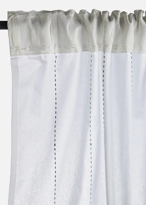 Vorhang mit gewebten Streifen (1er Pack), bonprix