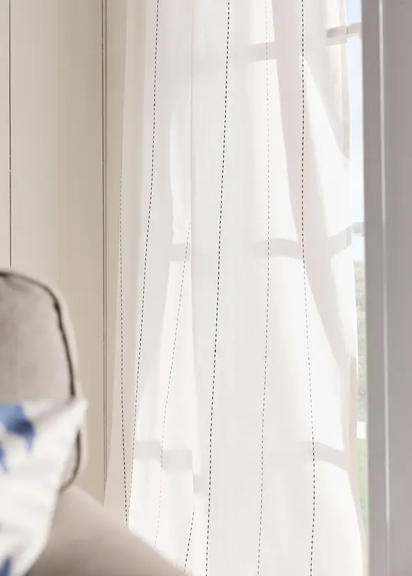 Vorhang mit gewebten Streifen (1er Pack), bonprix